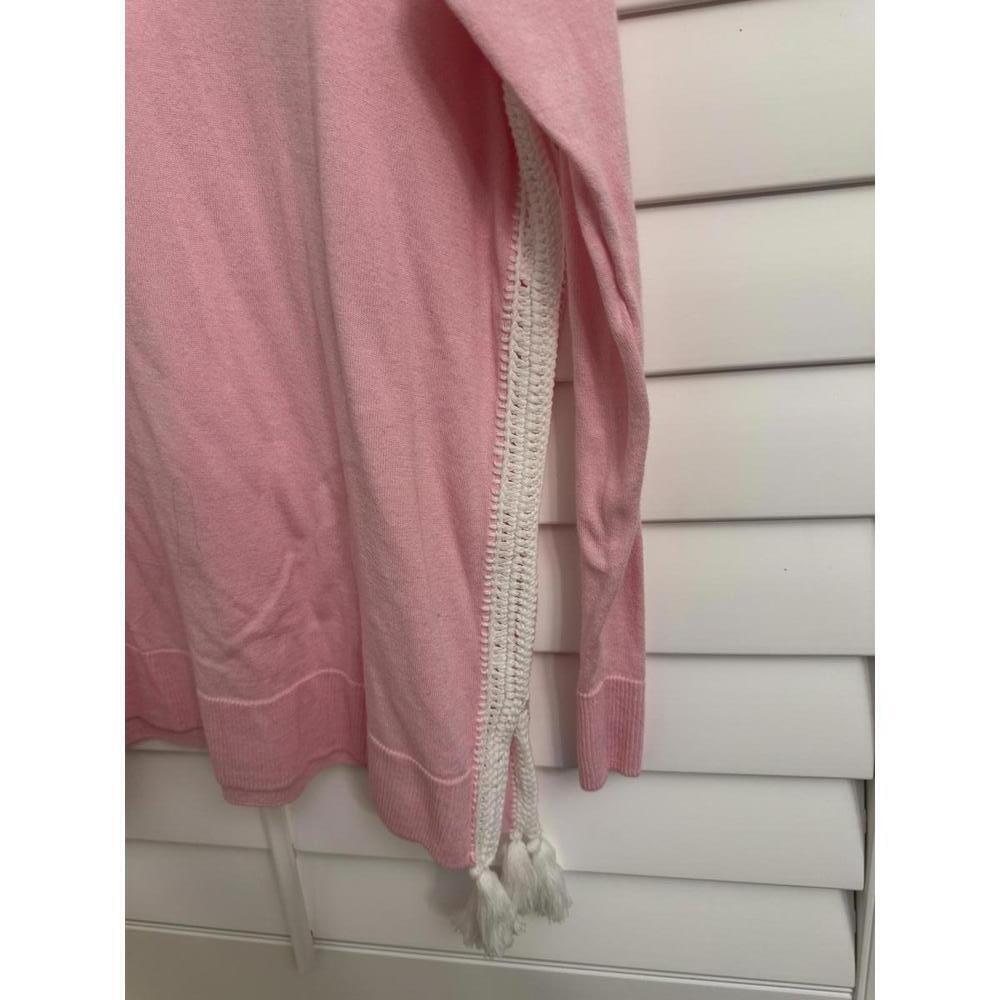 Lilly Pulitzer Damara Coolmax pink sweater with white side detailing size Small - Picture 2 of 6
